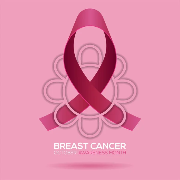 Breast cancer campaign — Stock Vector