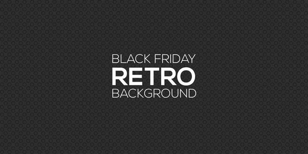 Black Friday Retro Hintergrund — Stockvektor