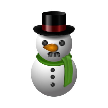 İzole edilmiş kardan adam simgesi