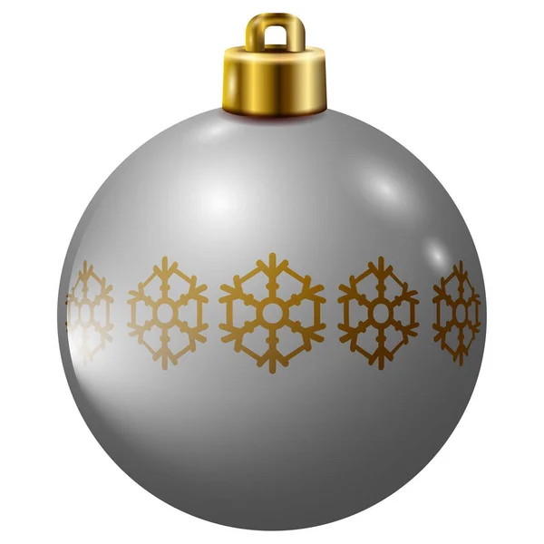 Luxury christmas ball — Stock Vector