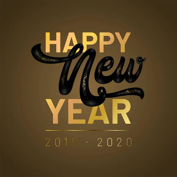 Feliz año nuevo 2020 — Vector de stock