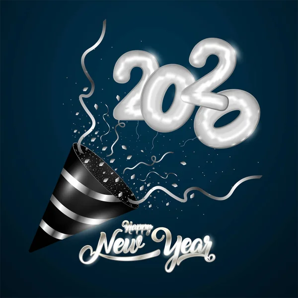 Feliz año nuevo 2020 — Vector de stock