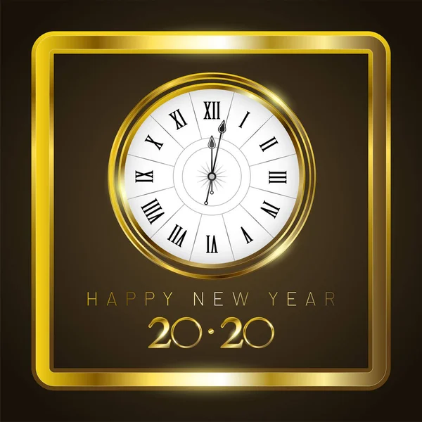 Feliz año nuevo 2020 — Vector de stock