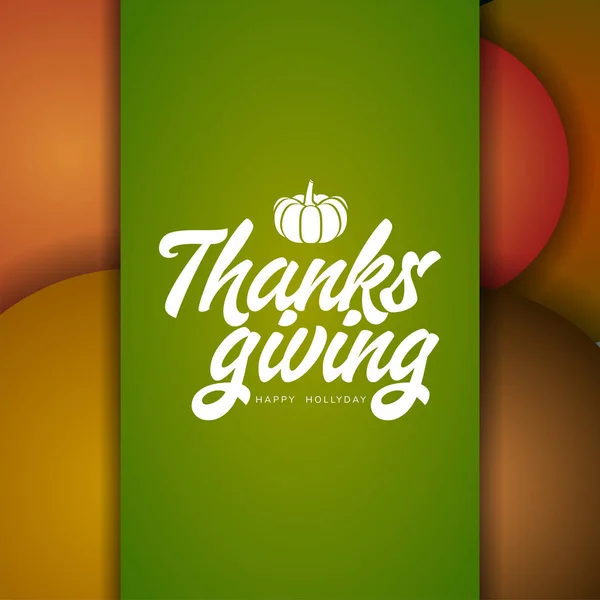 Happy thanksgiving card — Stock Vector