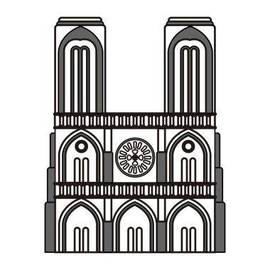 İzole Notre Dame Katedrali taslağı