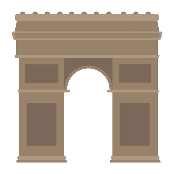 Isolado Arco do Triunfo monumento — Vetor de Stock