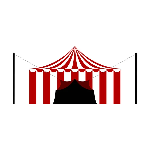 Isolated carnival tent — Stock Vector