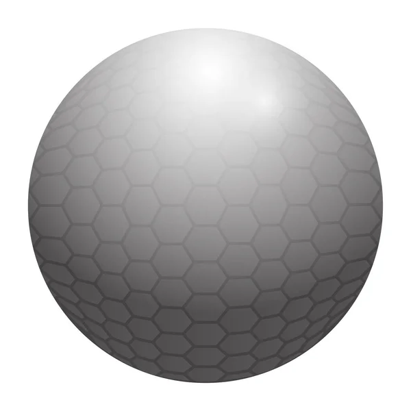 Izolovaný emoji golfový míček — Stockový vektor