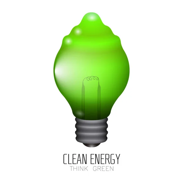 Illustrazione dell'energia pulita — Vettoriale Stock