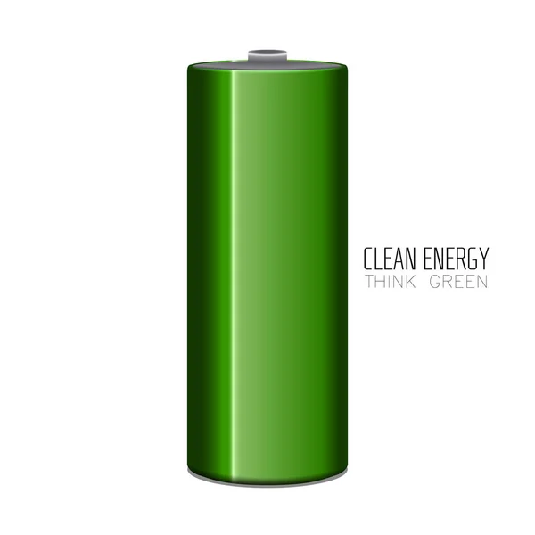 Clean energy illustration — Stock Vector