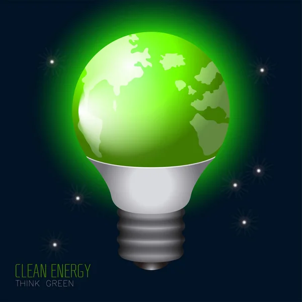 Illustration zu sauberer Energie — Stockvektor