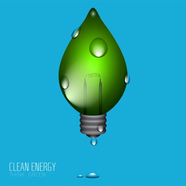 Illustrazione dell'energia pulita — Vettoriale Stock