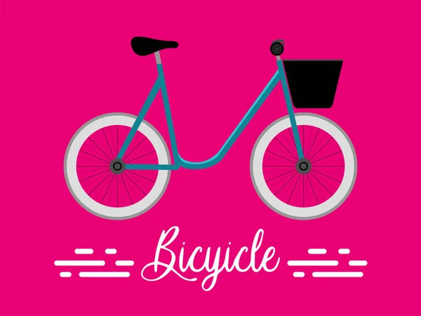 Cartaz de bicicleta isolado — Vetor de Stock