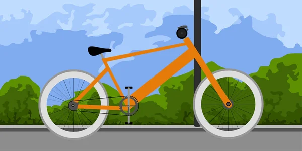 Ізольований велосипедний плакат — стоковий вектор