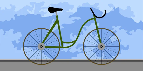 Isolerad cykelaffisch — Stock vektor