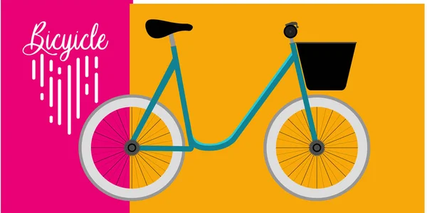 Cartaz de bicicleta isolado — Vetor de Stock