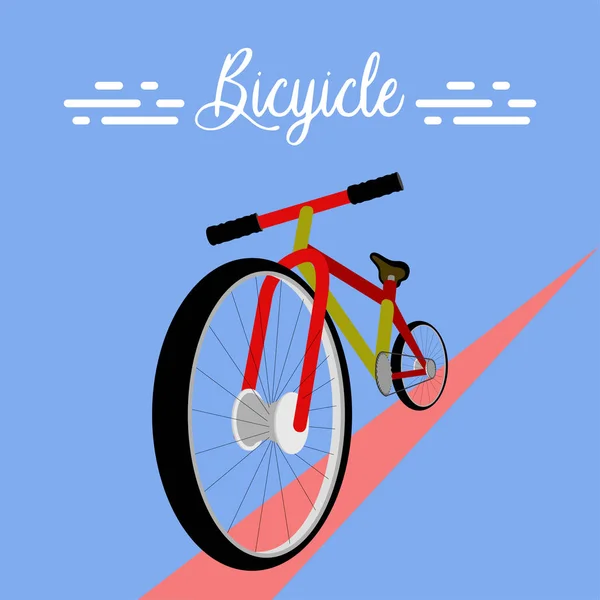 Isolated bicycle poster — 스톡 벡터