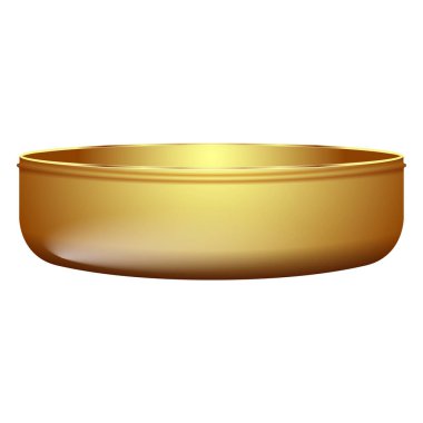 İzole edilmiş lüks altın kap.