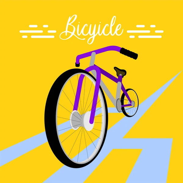 İzole edilmiş bisiklet posteri — Stok Vektör