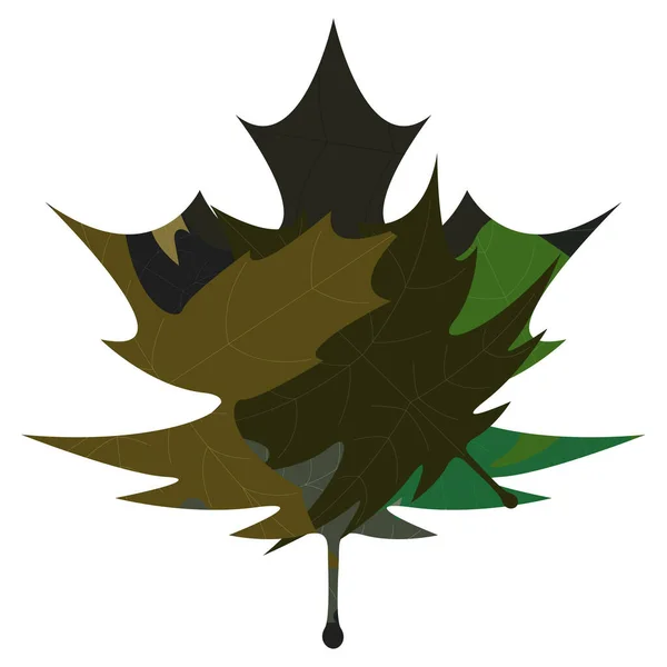 Изолированный сухой лист — стоковый вектор