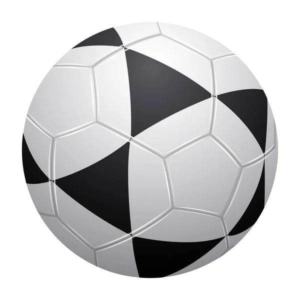 Isolated realistic soccer ball — Stock Vector