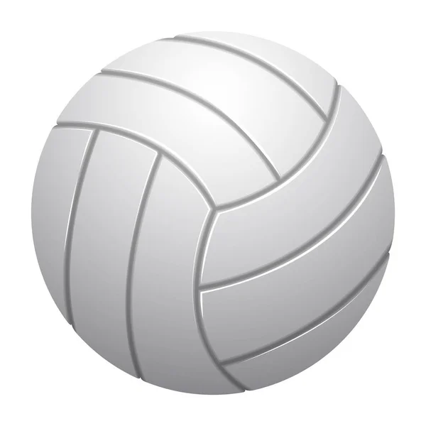 Balón de voleibol realista aislado — Vector de stock