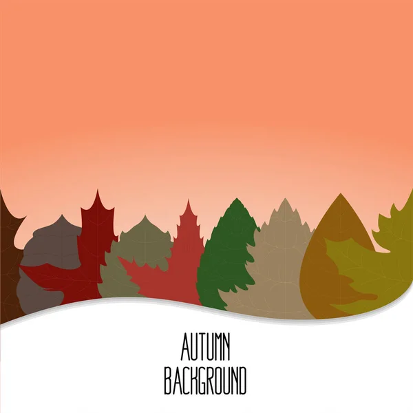 Herbst-Hintergrund-Illustration — Stockvektor