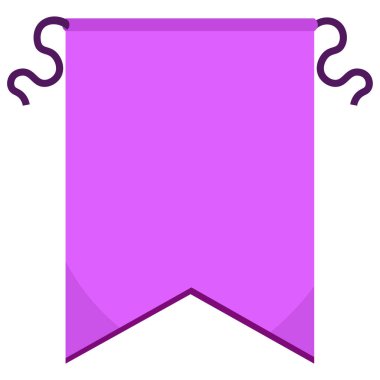 İzole edilmiş mor flama