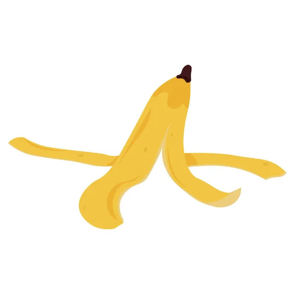 Peau de banane isolée — Image vectorielle