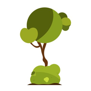 İzole ağaç simgesi