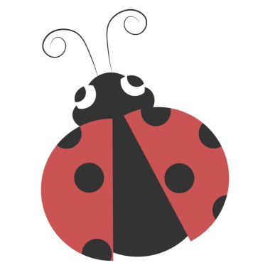 İzole edilmiş şirin uğur böceği