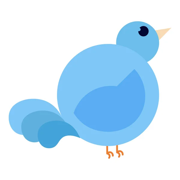Vereinzelter blauer Vogel — Stockvektor