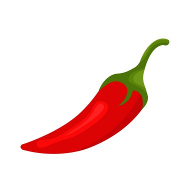 İzole edilmiş kırmızı biber.