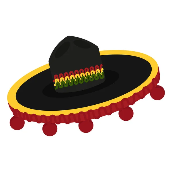 Sombrero mexicano tradicional — Vector de stock