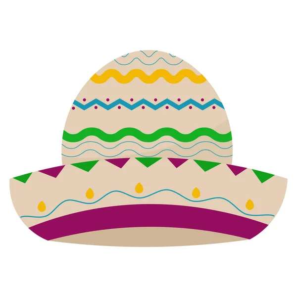 Traditional mexican hat — Stock Vector