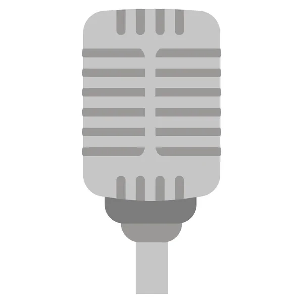 Microfone retro isolado — Vetor de Stock