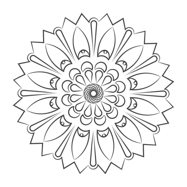 Modello floreale schema mandala — Vettoriale Stock