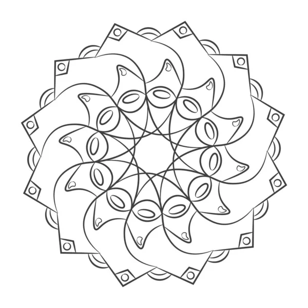 Modello floreale schema mandala — Vettoriale Stock