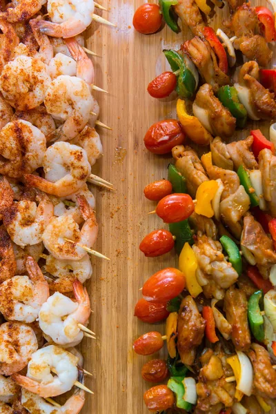 Sopa ve barbekü karides şiş şifreli Barbekü domuz eti