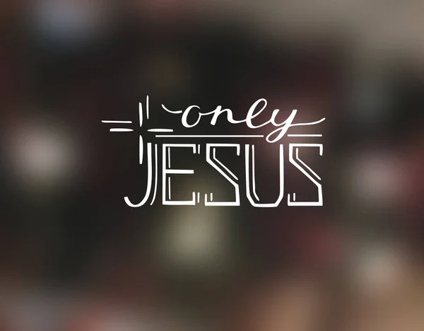 Handschrift nur Jesus mit Kreuz. — Stockfoto
