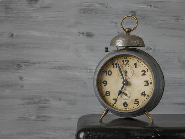 Old mechanical alarm clock Stock Photo