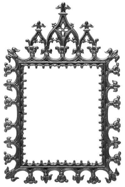 Černý kovový rám pro zrcadlo — Stock fotografie