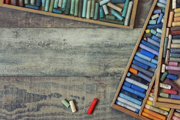 Crayons pastel coloridos — Fotografia de Stock