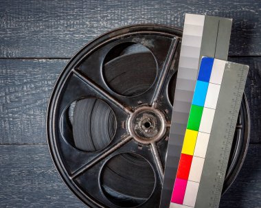 Eski makara film ile