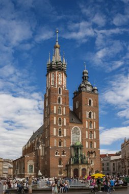Krakow, Polonya-Temmuz 26:St. Mary Kilisesi