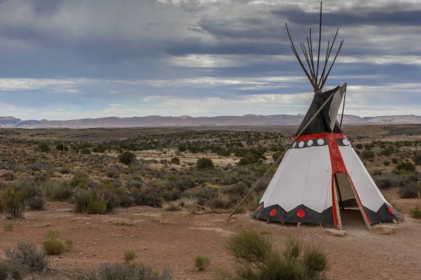 Arizona Abd Deki Ulusal Hint Evi Wigwam Stok Fotoğraf