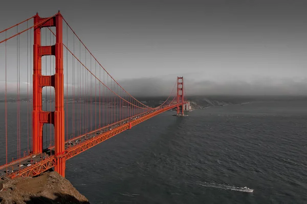 Most Golden Gate San Francisco Kalifornie Usa Popředí Vznáší Motorový — Stock fotografie