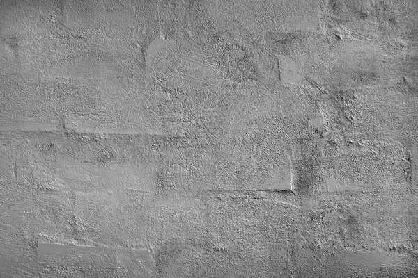 Roughly Plastered Mortar Brick Wall Gray Color Texture — Stock Photo, Image