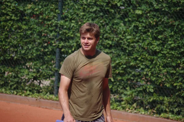 Tennisspieler Ryan Harrison 2012 Campeonato Mundial Equipe Dusseldorf Alemanha — Fotografia de Stock