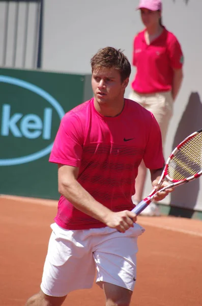 Tennisspieler Ryan Harrison 2012 Командный Чемпионат Мира Дюссельдорф Германия — стоковое фото